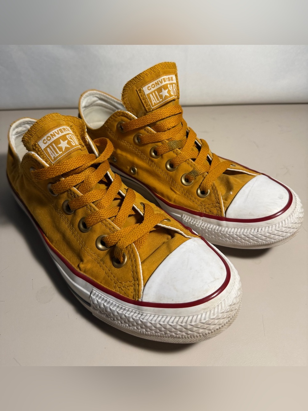 Converse Chuck Taylor All Star Low Top Dark Saffron Yellow 162956C Woman’s 8